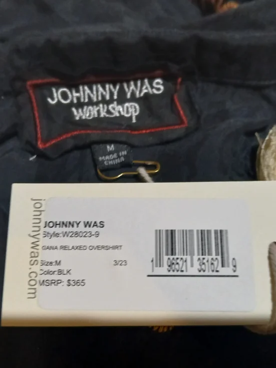 NWT/ JOHNNY WAS WORKSHOP 'KIANA' silk shirt dress - Picture 2 of 9